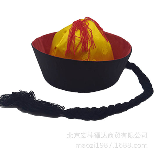 Sombrero Imperial Qianlong para Danza y Presentaciones Escénicas - Image 9