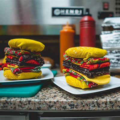 Calcetines Navideños con Forma de Hamburguesa - Algodón para Mujer - Image 5
