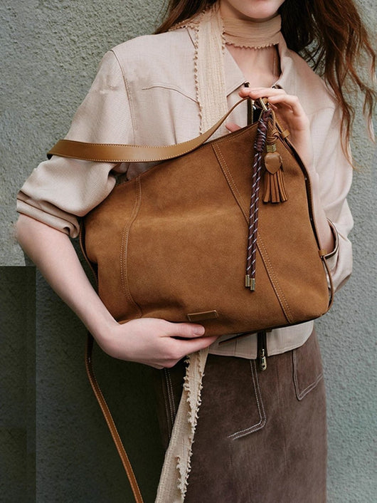 Bolso Crossbody Vintage de Ante Aterciopelado - Gran Capacidad para Otoño e Invierno - Image 7