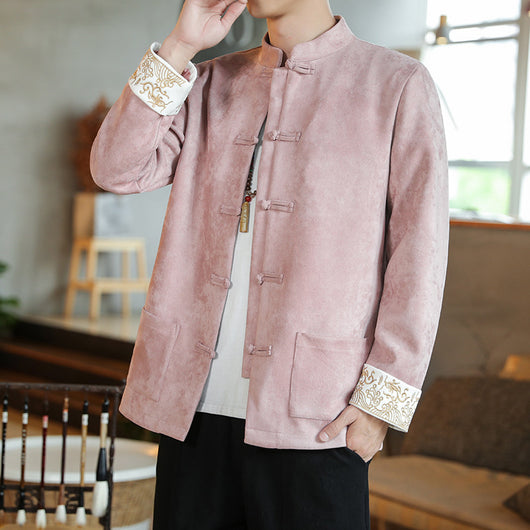 Chaqueta Hanfu Buddha Estilo Chino Retro para Hombre - Image 25