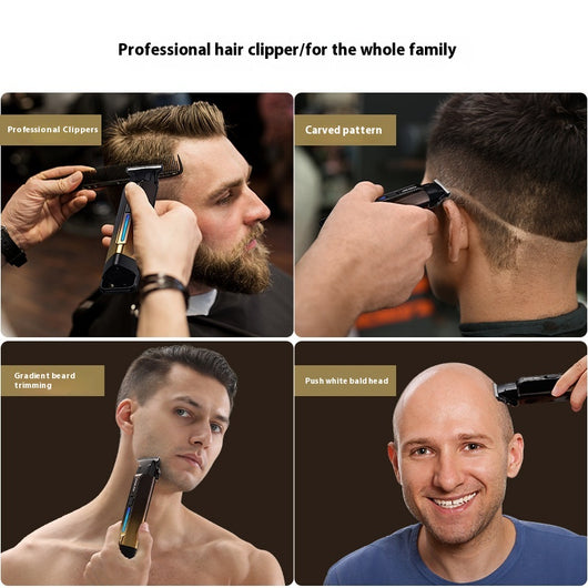 Cortadora de Cabello Eléctrica Profesional Retro con Grabado de Precisión - Image 2