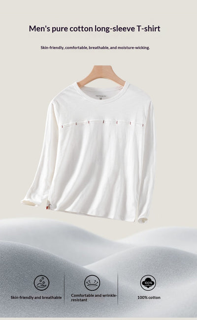 Camiseta Hombre Cuello Redondo Bambú-Algodón Estilo Japonés - Image 11