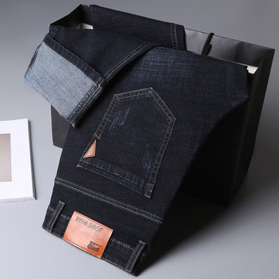 Pantalones Vaqueros Business Casual con Elastano Ajuste Recto - Image 17