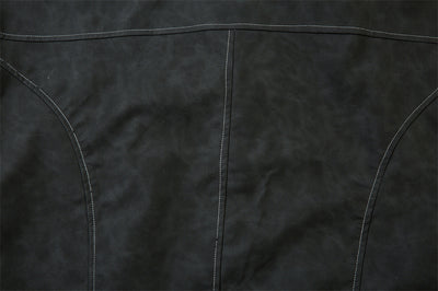 Chaqueta de Cuero PU Punk Desgastada para Hombre - Image 12