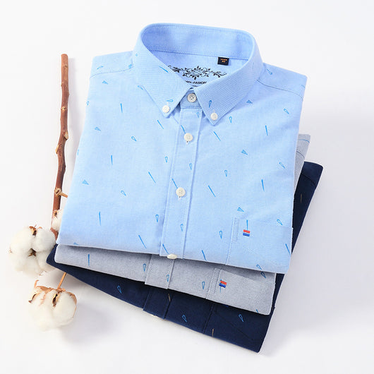 Camisa Casual de Botones Cuello Clásico Colores Sólidos - Image 9