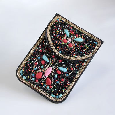 Bolsa Bohemia para Celular con Cuentas y Concha Marina - Image 37