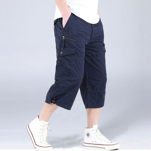 Shorts Casuales Holgados Multi Bolsillo para Hombre - Image 2