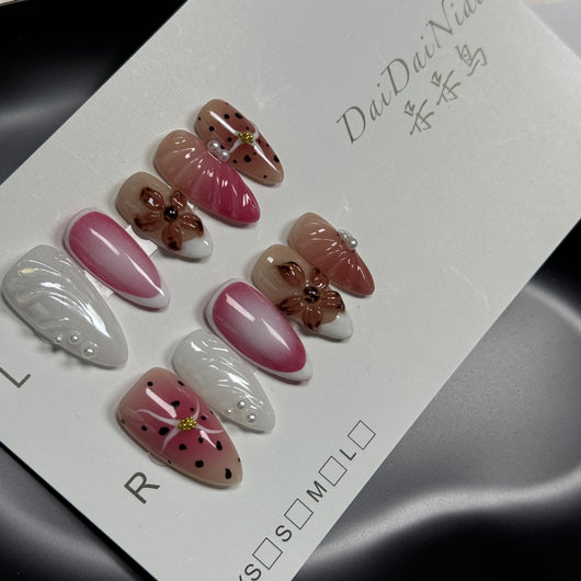 Parches de Uñas Artesanales 3D - Diseños Lindos Tallados a Mano - Image 2