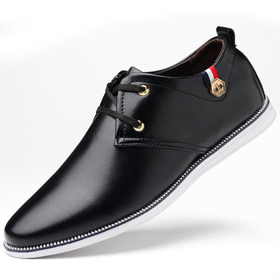 Zapatos de Cuero Transpirable para Hombre con Suela Suave y Refuerzo de Tendón - Image 6