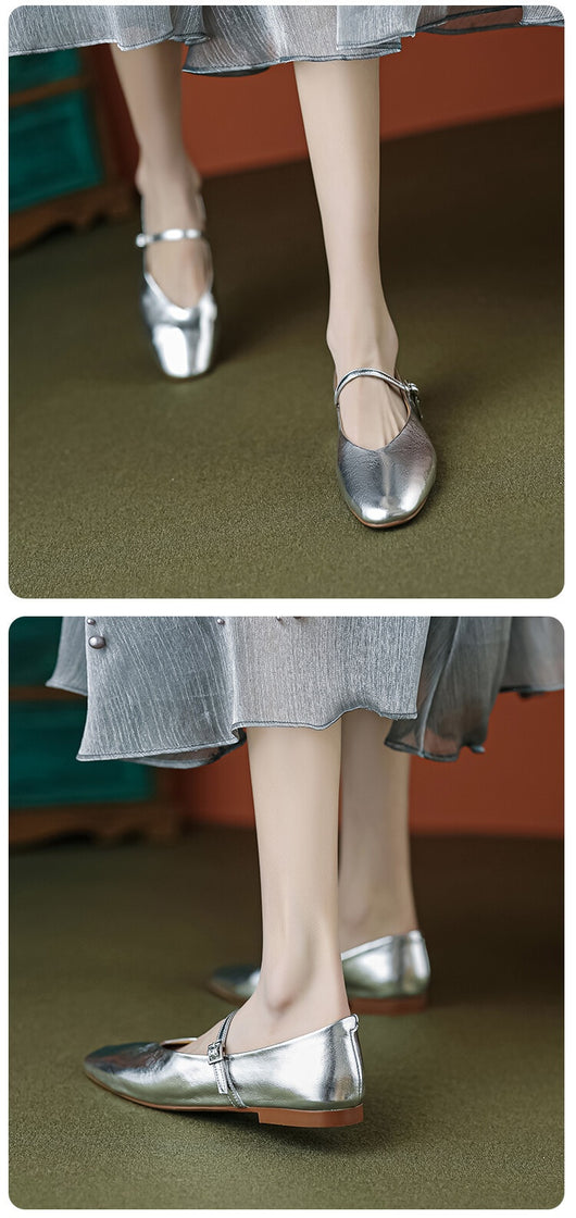 Zapatos Mary Jane Planos Cómodos de Punta Redonda para Mujer - Image 15