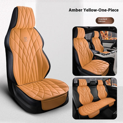 Funda de Asientos de Cuero Premium para Auto - Juego Completo 5 Plazas - Image 4