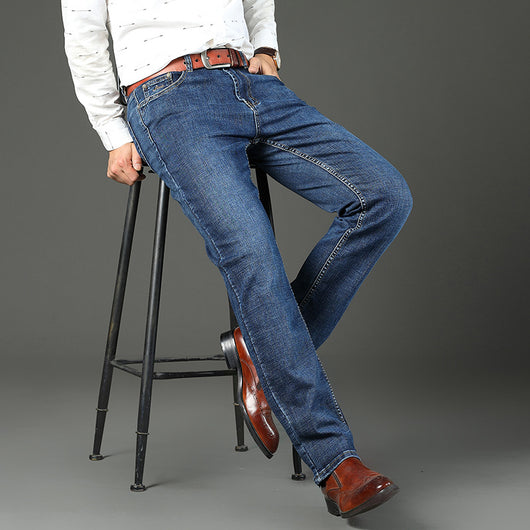 Pantalones Jeans Rectos Holgados Estilo Coreano para Hombre - Image 4