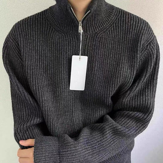 Cardigan para Hombre con Cuello Tipo Solapa y Cierre de Cremallera - Image 24