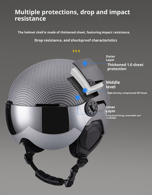 Casco de Esquí Integral con Funda Térmica Unisex - Protección y Calidez - Image 24