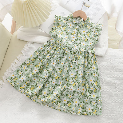 Vestido Niña Manga Volante Estampado Floral Verano - Image 14