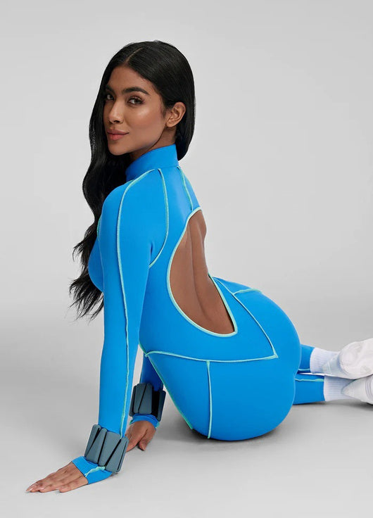 Traje de Yoga Deportivo Entallado con Diseño Asimétrico y Soporte de Pecho - Image 36