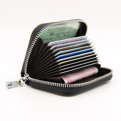Billetera Compacta de Cuero Genuino con Protección RFID para Mujer - Image 26