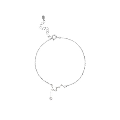 Pulsera de Tobillo Plata Esterlina Diseño Exclusivo Serie Mori - Constelación Gran Osa - Image 3