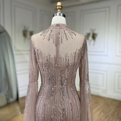 Vestido Elegante con Volantes en Mangas y Falda Tipo Cola de Pez - Image 14