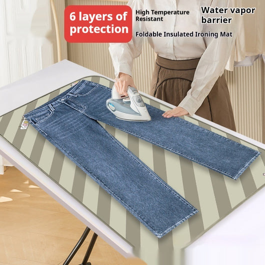 Plancha Compacta Plegable para Ropa con Protector Térmico