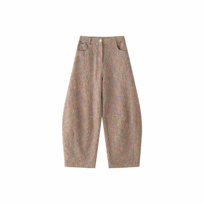 Pantalones de Lino Ancho Cuadros Mujer - Cómodos y Transpirables - Image 6