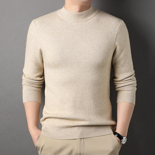 Suéter Cuello Medio Hombre - Diseño Minimalista y Versátil