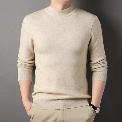 Suéter Cuello Medio Hombre - Diseño Minimalista y Versátil