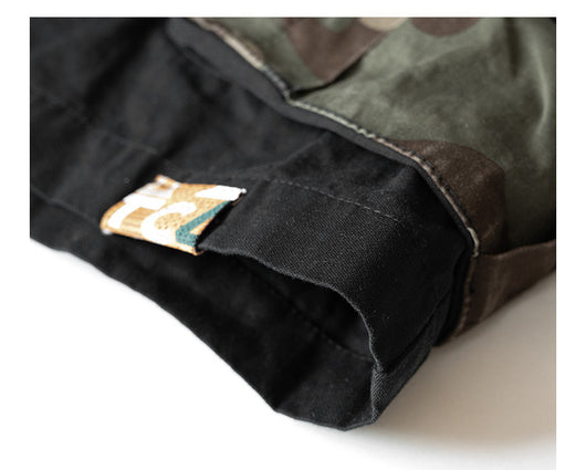 Pantalones Cortos Cargo Tácticos Multibolsillo Camuflaje para Hombre - Image 14