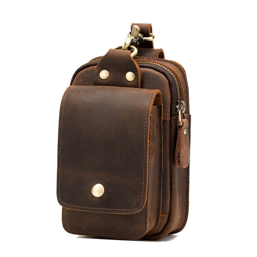 Bolsa de Cintura en Cuero para Hombre con Gancho - Image 10