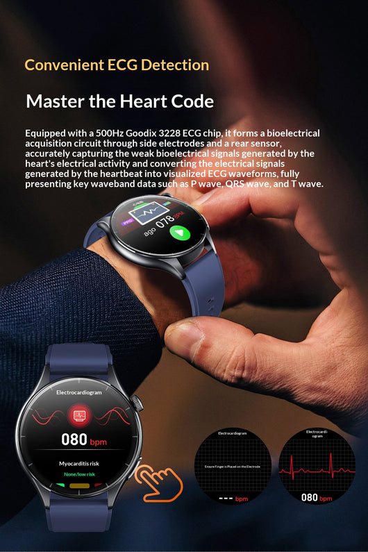 Reloj Inteligente de Salud Cardiaca con Monitoreo de Ácido Úrico y Lípidos - Image 18
