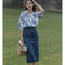 Blusa Suelta con Diseño Floral Elegante
