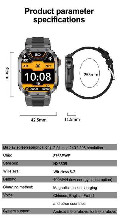 Reloj Despertador Inteligente Multifuncional a Prueba de Agua con Pantalla Grande - Image 9