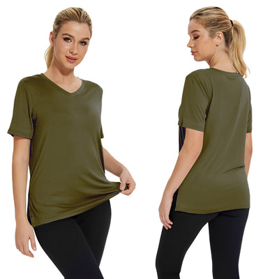Blusa Suelta de Verano Cuello Redondo con Abertura Lateral - Image 20