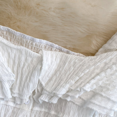 Conjunto de Dos Piezas: Blusa Escote Cuadrado y Shorts Estilo Francés - Image 10