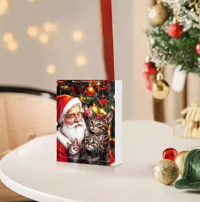 Calendario Navideño de Adviento con Gato Adorable de Acrílico - Image 16