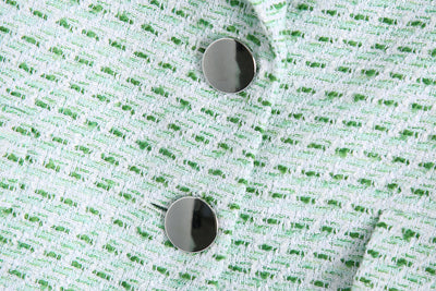 Conjunto de 3 Piezas: Blazer Cuadrille, Tank Top Abotonado y Falda Plisada Mini - Image 32