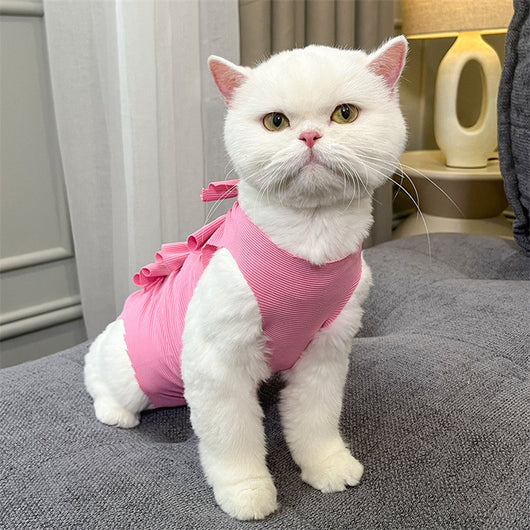 Pijama Quirúrgico para Gatos con Cierre de Cordones - Recuperación Post-operatoria - Image 13
