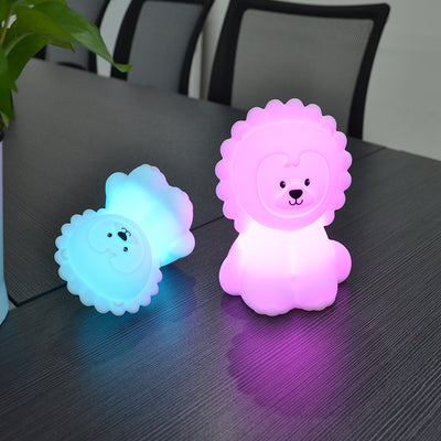 Lámpara Nocturna LED Multicolor con Forma de León - Luz Ambiental Infantil - Image 14