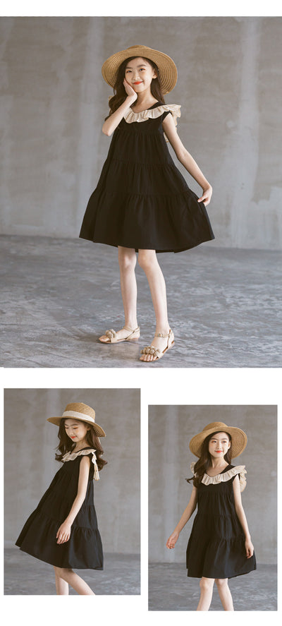 Vestido Combinado con Chaleco y Falda Larga Estilo Loto - Image 13