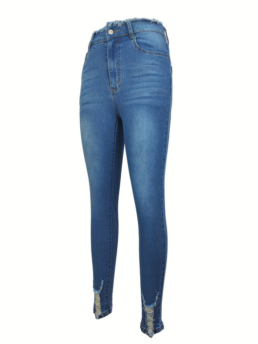 Pantalones Clásicos de Cintura Alta Ajustados y Elásticos para Mujer - Image 5