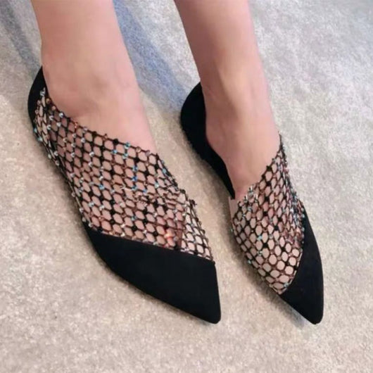 Zapatos Planos Elegantes con Punta Afilada y Detalles Brillantes - Image 13
