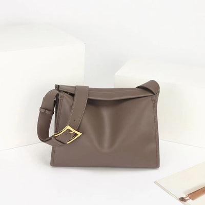Bolso Cuadrado de Cuero Genuino para Mujer - Diseño Minimalista con Bandolera - Image 7