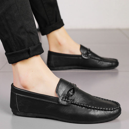 Zapatos Casuales de Cuero con Suela Flexible para Hombre - Image 5