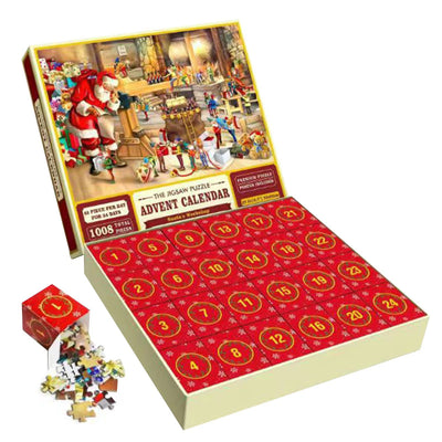 Calendario Adviento Navideño 24 Casillas con Puzzle de 1008 Piezas - Image 4