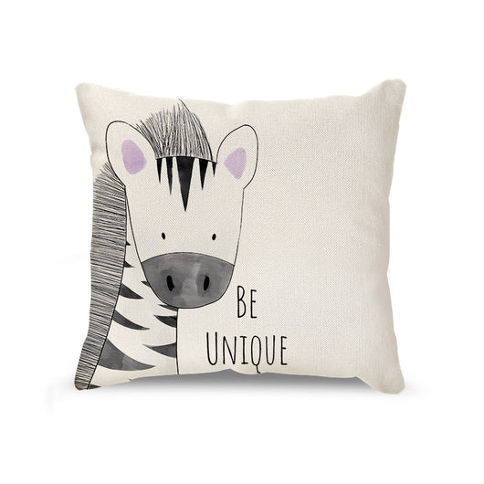 Funda de Almohada Decorativa Leoncito Adorable - Estilo Nórdico en Lino - Image 14