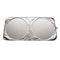 Parasol Automotriz Doble Círculo Plateado - Protector Solar Frontal