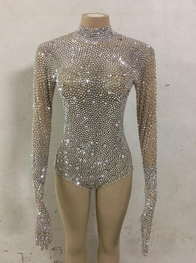 Traje Elástico de Danza y Yoga con Cristales para Mujer - Image 5