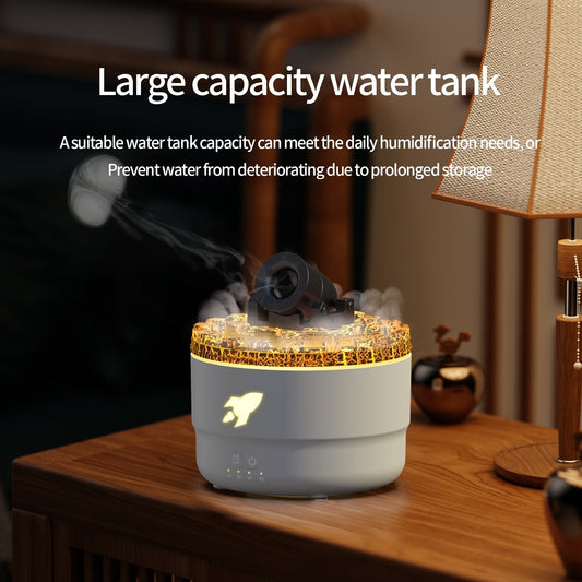 Difusor Ultrasónico de Aromas con Diseño Agrietado - Humidificador Esencial para Hoteles - Image 2