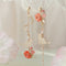Aretes de Gato Dulce Estilo Japonés con Corazón y Brisa - Diseño Hada Delicado