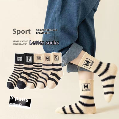 Calcetines Tubo Infantiles Transpirables Primavera Verano - Image 14